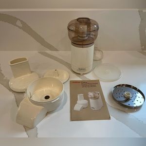 Vintage SUNBEAM Oskar 14081 Food Processor MADE IN FRANCE Mini Chopper Complete